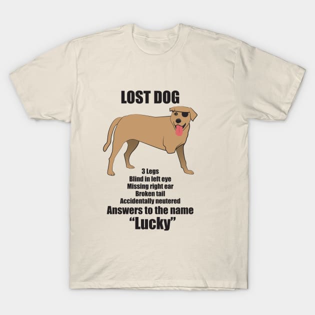 Lucky the Dog T-Shirt by photokapi